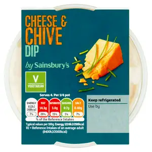 Sainsbury's Cheddar Cheese & Chive Dip 200g