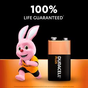 Duracell Plus 9V Alkaline Batteries, pack of 4 - gallery image 3