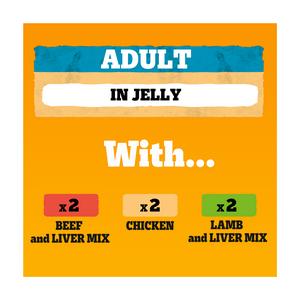 Pedigree Adult Wet Dog Food Tins Mixed In Jelly 6x400g - gallery image 6