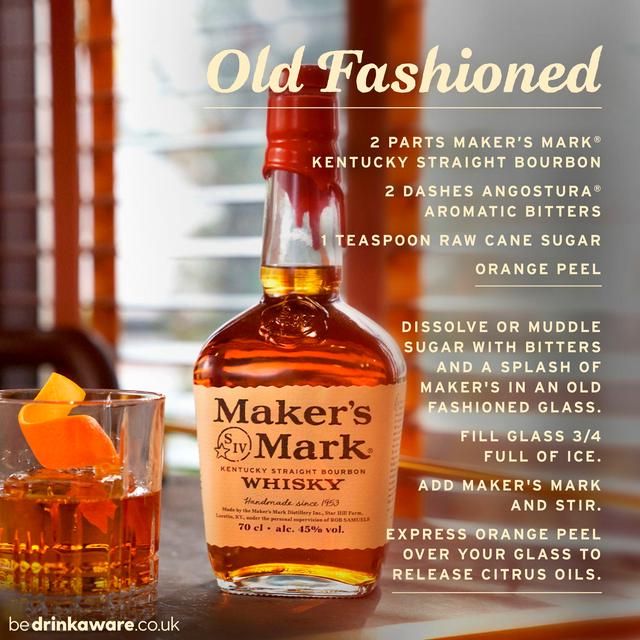 Maker's Mark Kentucky Straight Bourbon Whisky 70cl | Sainsbury's