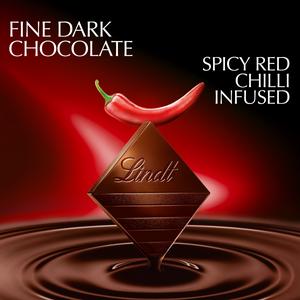 Lindt Excellence Dark Chilli Chocolate Bar 100g - gallery image 2