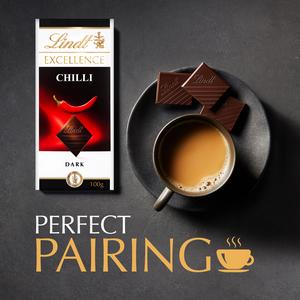 Lindt Excellence Dark Chilli Chocolate Bar 100g - gallery image 4
