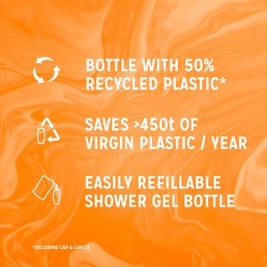 Radox Feel Revived Shower Gel Mandarin & Apricot Body Wash 225ml - gallery image 5