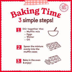 Betty Crocker Chocolate Chunk Muffin Mix Kit 335g - gallery image 4