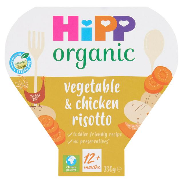HiPP Organic Wholesome Vegetable & Chicken Risotto Tray Meal 230g 12 Month+