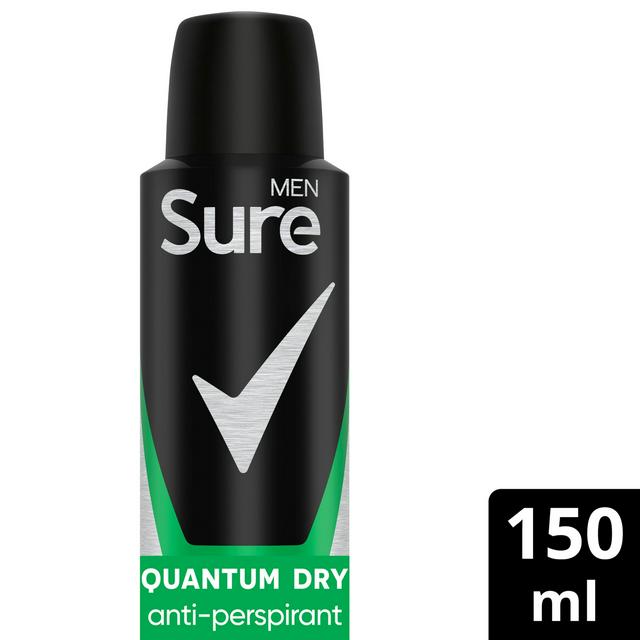 Sure Men Anti-perspirant Deodorant Aerosol Quantum Dry 150ml