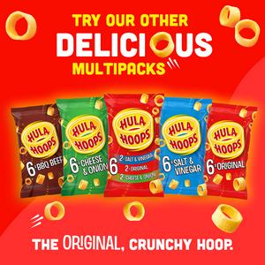 Hula Hoops BBQ Beef Potato Ring Crisps 6x24g - gallery image 2