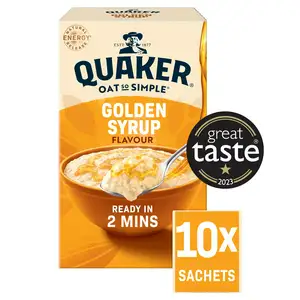 Quaker Oat So Simple Golden Syrup Porridge Sachets 10x36g