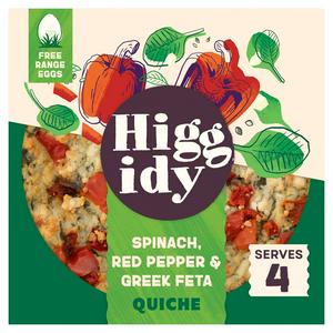 Higgidy Spinach, Red Pepper & Greek Feta Quiche 400g - video