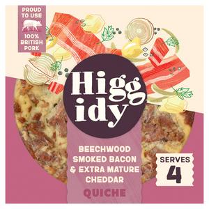 Higgidy Beechwood Smoked Bacon & Mature Cheddar Quiche 400g - video