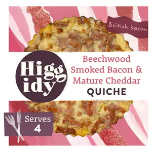 Higgidy Beechwood Smoked Bacon & Mature Cheddar Quiche