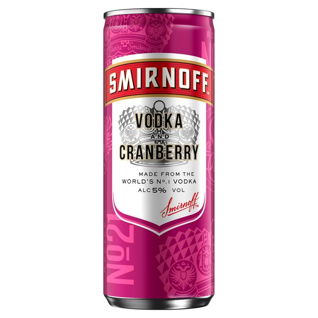 Smirnoff Vodka & Cranberry 250ml