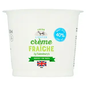 Sainsbury's British Lighter Crème Fraîche 300ml