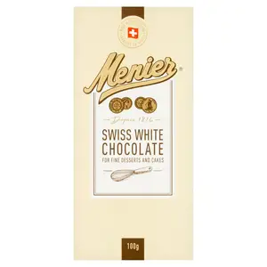 Menier Swiss White Cooking Chocolate 100g