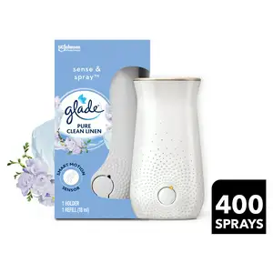 Glade Sense & Spray Holder & Refill Pure Clean Linen Freshener 18ml