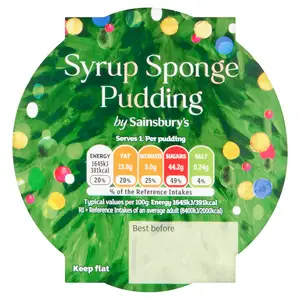 Sainsbury's Syrup Sponge Pudding 100g