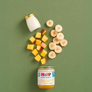 HiPP Organic Mango & Banana topped with Yogurt Baby Food Jar 7+ Months 160g - gallery image 3