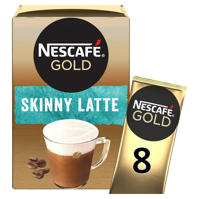 Nescafe Gold Skinny Latte Instant Coffee Sachets x8