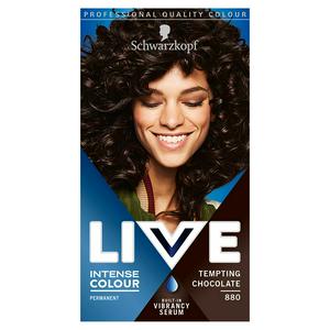 Schwarzkopf Live Intense Colour Permanent Hair Dye Tempting Chocolate 880 |  Sainsbury's