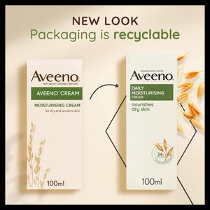 Aveeno Cream Dry & Sensitive Skin Moisturiser 100ml - gallery image 2