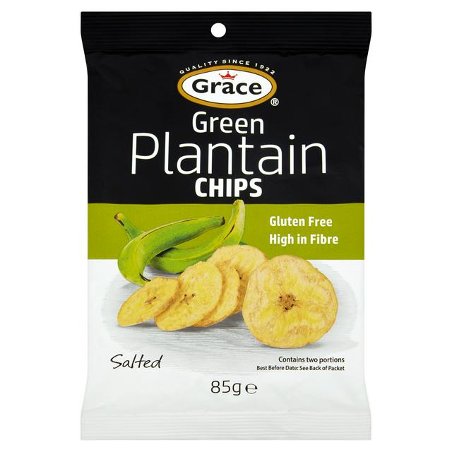 Grace Green Plantain Chips Salted 85g - gallery image 1