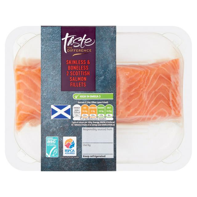 Sainsbury S Salmon Fillets Taste The Difference X2 240g Sainsbury S