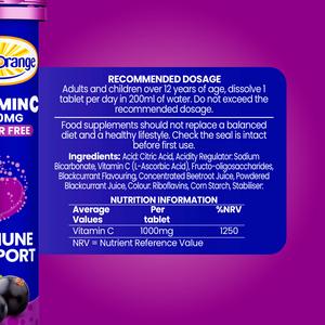 Haliborange Effervescent Vitamin C, Blackcurrant Flavour x20 - gallery image 3