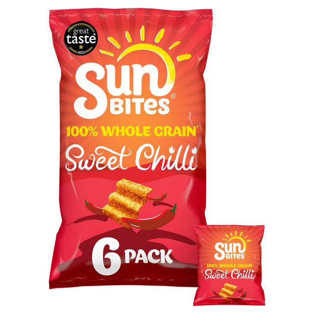 Sunbites Sweet Chilli Mulitpack Snacks 6x25g