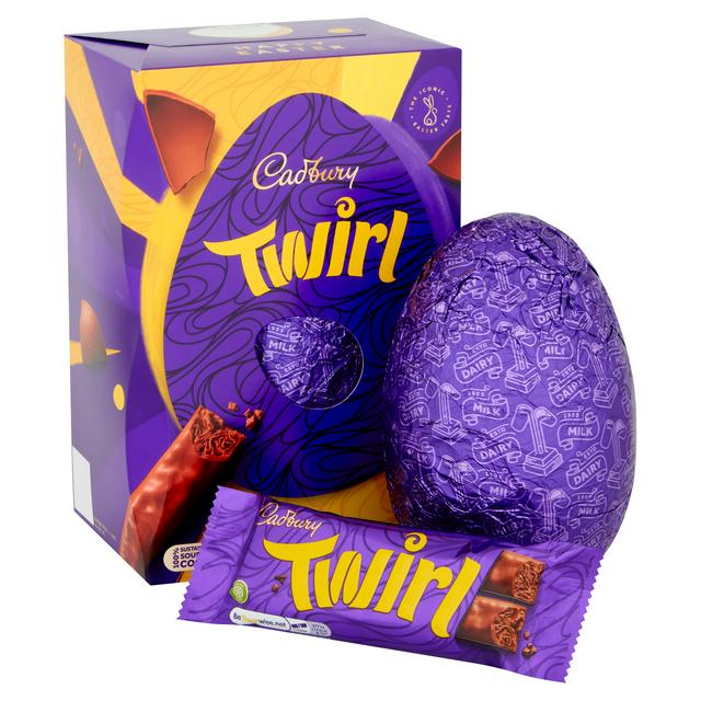 Cadbury Twirl Large Easter Egg 262g 