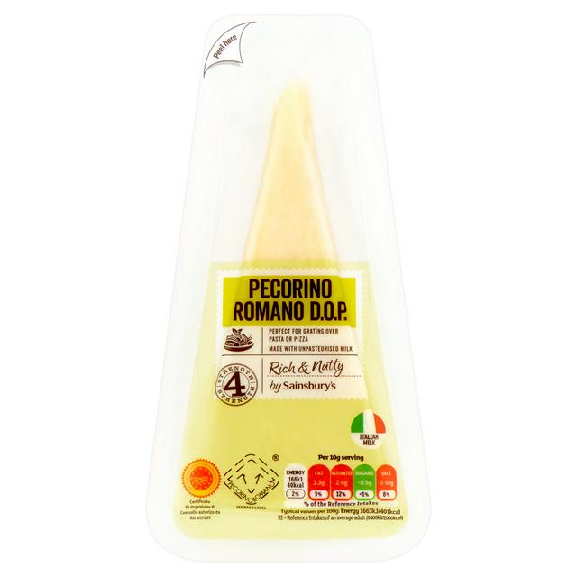 Sainsbury's Pecorino Romano Cheese 170g £3.8 Compare Prices