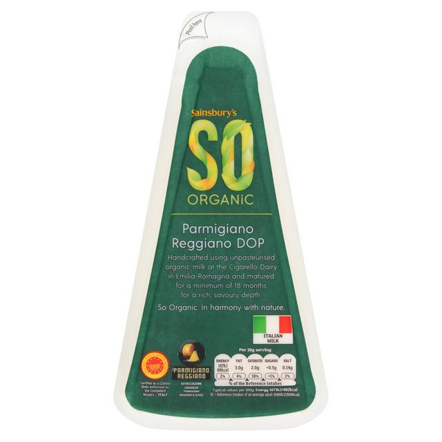 Sainsburys Parmigiano Reggiano Cheese, SO Organic 200g