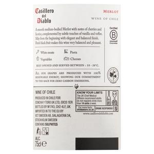 Casillero Del Diablo Merlot Red Wine 75cl - gallery image 4