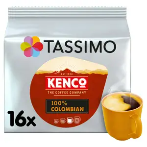 Tassimo Kenco 100% Colombian Coffee Pods x16