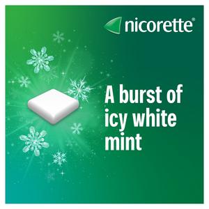 Nicorette Icy White Gum Pieces Quit Smoking Aid x105 2mg - gallery image 3