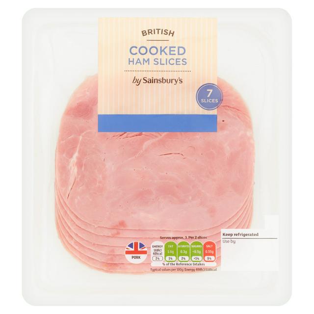 British Cooked Ham Slices x7 | Sainsbury's