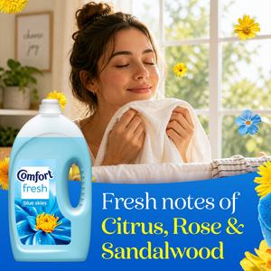 Comfort Fresh 80 washes Blue Skies Fabric Conditioner 2.4L - gallery image 2