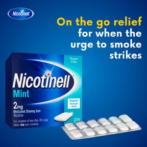 Nicotinell Gum Stop Smoking Aid 2mg Mint x204 - gallery image 2