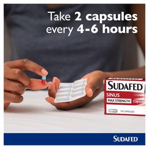 Sudafed Sinus Max Strength Capsules x16 - gallery image 5