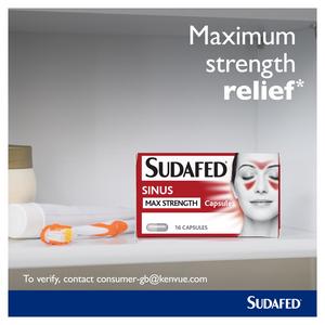 Sudafed Sinus Max Strength Capsules x16 - gallery image 6