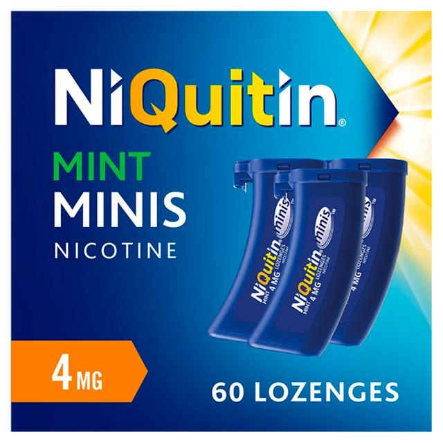 NiQuitin Minis Lozenges, Mint 4mg x60