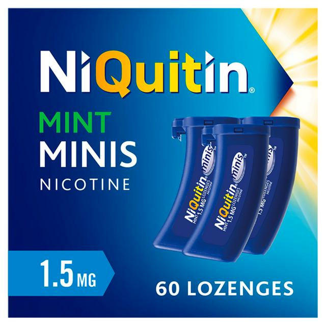 NiQuitin Minis Lozenges, Mint 1.5mg x60