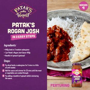Patak's Rogan Josh Curry Sauce 450g - gallery image 2