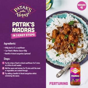 Patak's Madras Curry Sauce 450g - gallery image 2