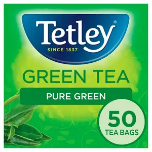 Tetley Pure Green Tea x50 Tea Bags 100g