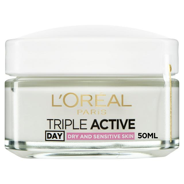L'Oreal Paris Triple Active Day Moisturiser Dry & Sensitive Skin 50ml