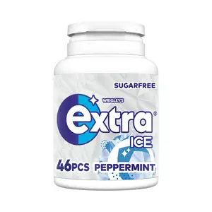 Extra Ice Peppermint Sugarfree Chewing Gum Bottle 46 Pieces