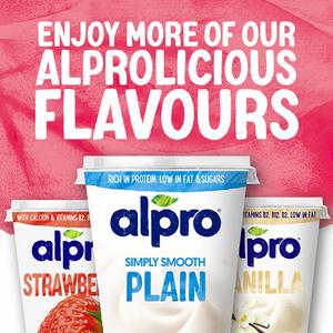 Alpro Blueberry & Cherry Soya Plant Based Yoghurt Alternative 4x125g - gallery image 2