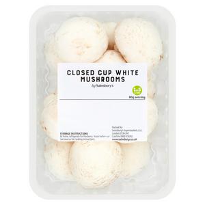 Sainsbury's Closed Cup White Mushrooms 300g