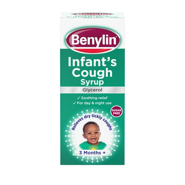 Benylin Infant Cough Syrup Apple 3 Months 125ml Sainsbury S