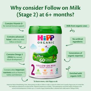 HiPP Organic 2 Follow on Baby Milk Powder Formula From 6 Months 800g - gallery image 3